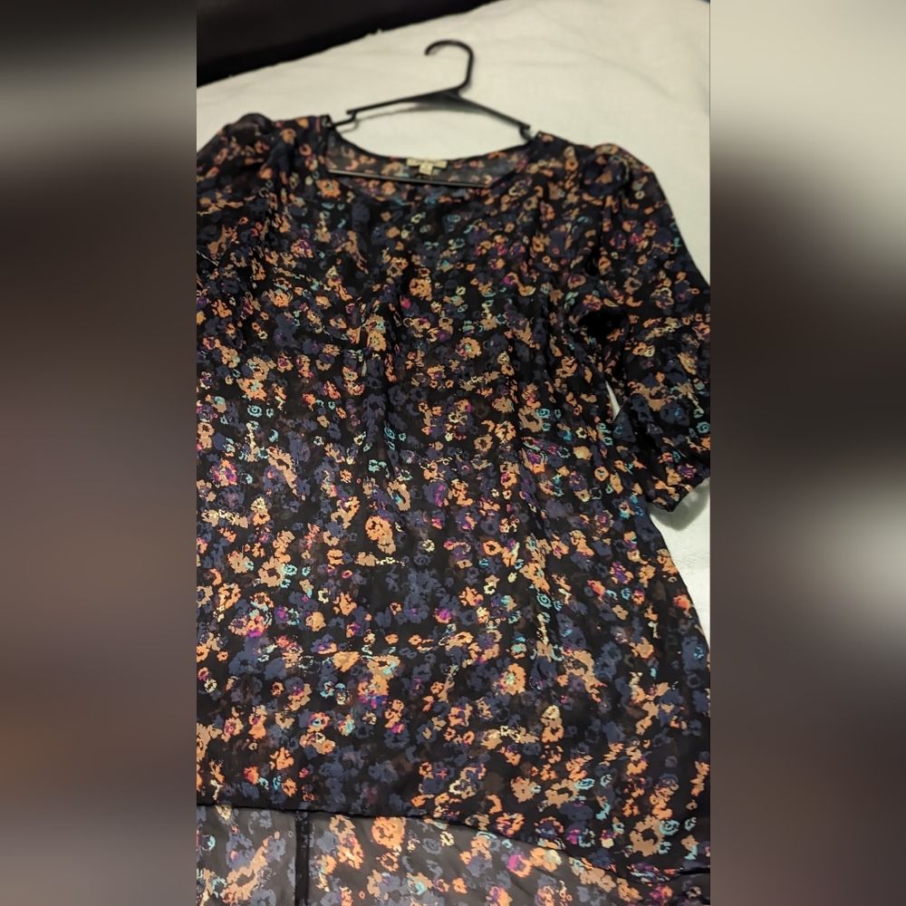 Lily Star sheer floral top in medium